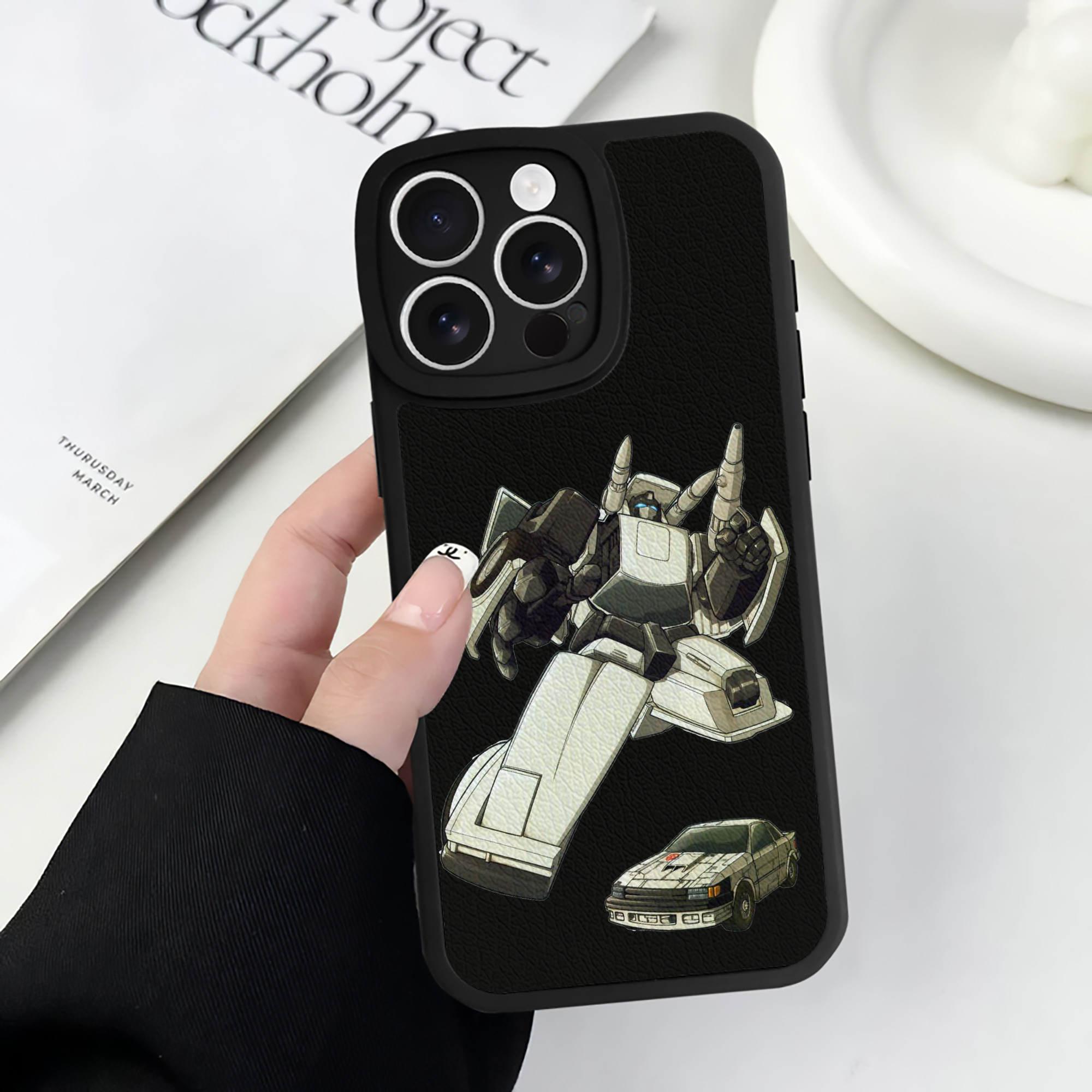 （画像用）  【iPhone 16シリーズ対応】シリコンスマホケース（レザー調） 材質：シリコン